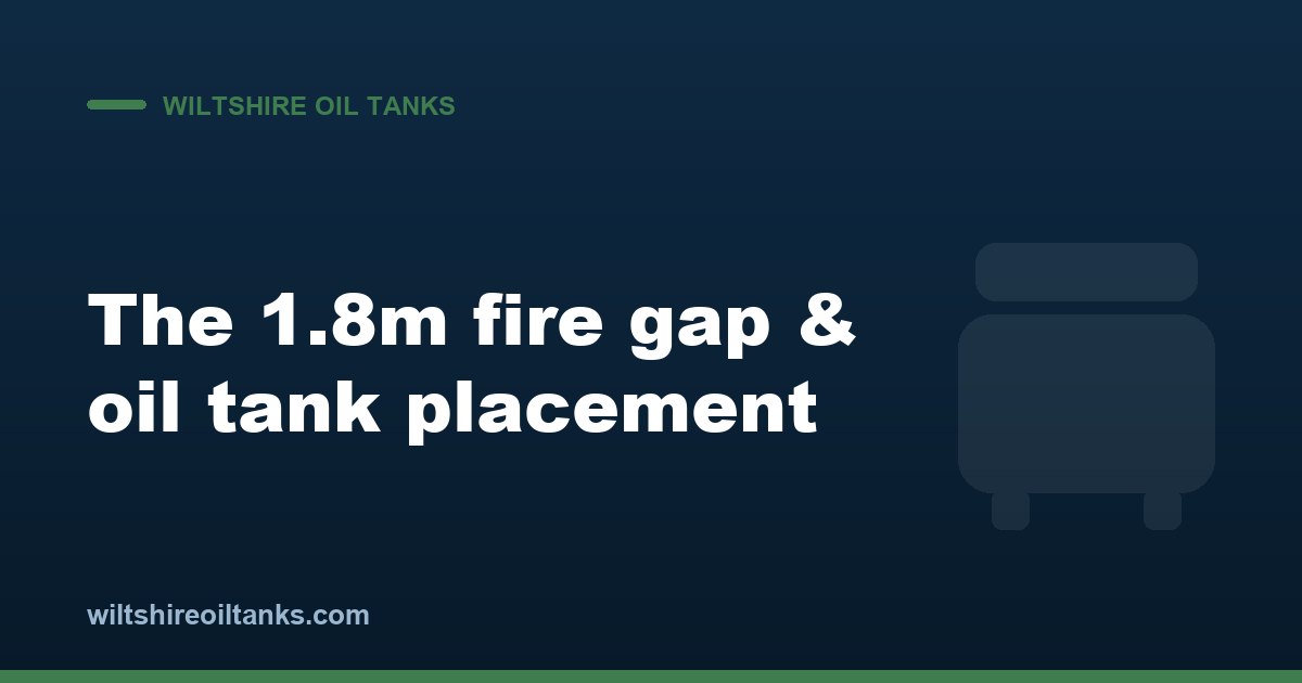 The 1.8-Metre Fire Gap: Why Your Eaves Dictate Oil Tank Placement