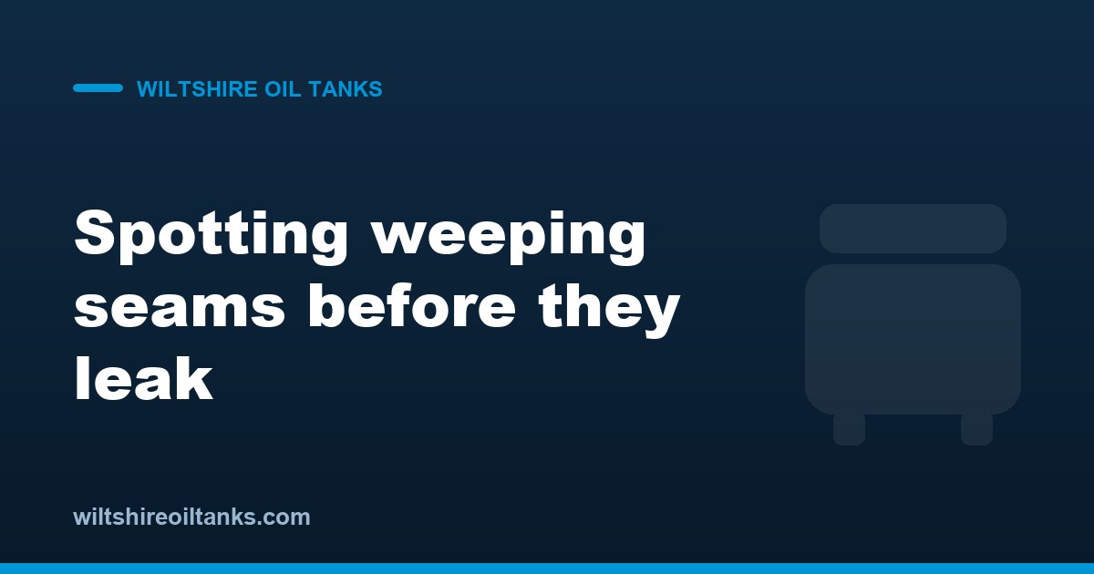 Identifying 'Weeping' Seams Before They Turn Into Major Leaks